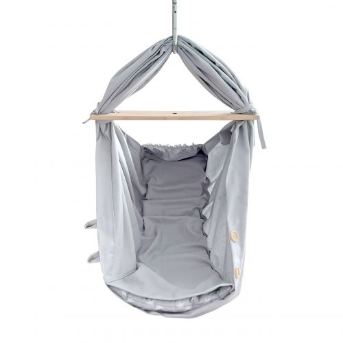 LULA KIDS Hammock for a baby on a spring gray 20 kg